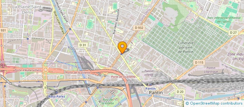 localisation de l'entreprise SYNDICAT DE COPROPRIETAIRES  PANTIN