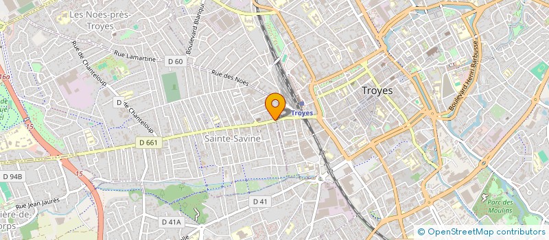 localisation de l'entreprise SYNDICAT DE COPROPRIETAIRES 5 RUE DES TUILERIES  SAINTE SAVINE