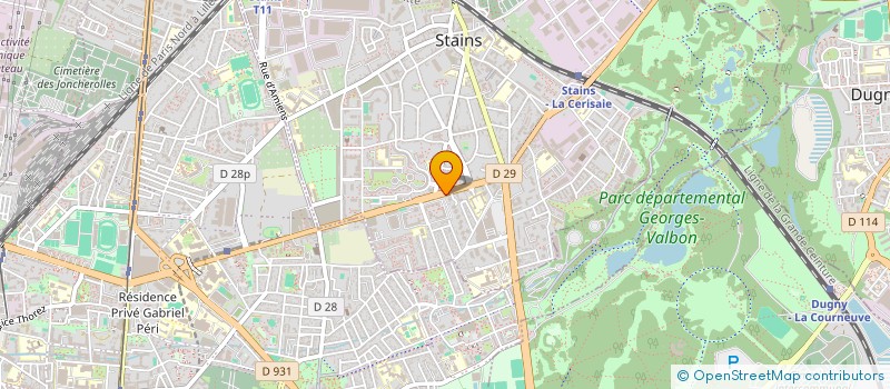localisation de l'entreprise SYNDICAT DE COPROPRIETAIRES à STAINS