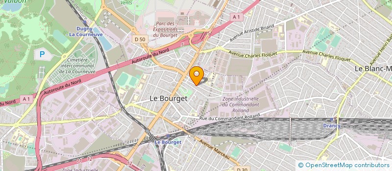 localisation de l'entreprise SYNDICAT DE COPROPRIETAIRES à LE BOURGET