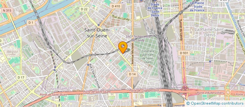 localisation de l'entreprise SYNDICAT DE COPROPRIETAIRES à SAINT-OUEN-SUR-SEINE