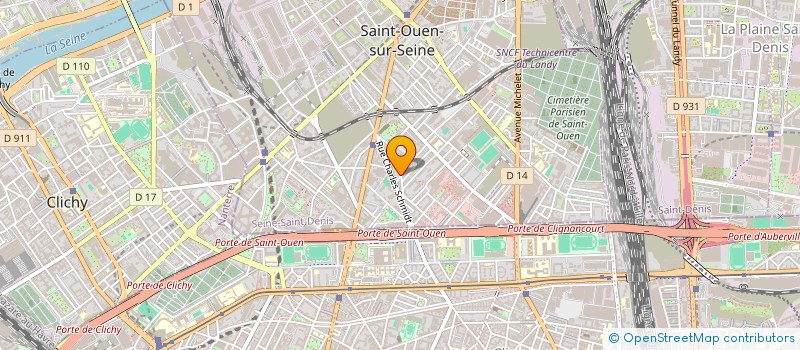 localisation de l'entreprise SYNDICAT DE COPROPRIETAIRES à SAINT-OUEN-SUR-SEINE
