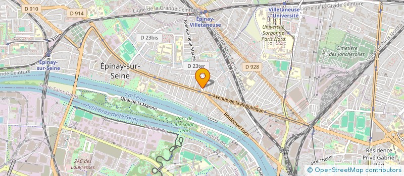 localisation de l'entreprise SYNDICAT DE COPROPRIETAIRES à EPINAY-SUR-SEINE