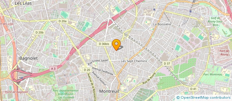 localisation de l'entreprise SYNDICAT DE COPROPRIETAIRES  MONTREUIL