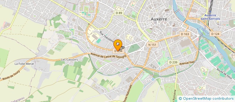 localisation de l'entreprise SYNDICAT DE COPROPRIETAIRES  AUXERRE