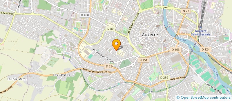 localisation de l'entreprise SYNDICAT DE COPROPRIETAIRES à AUXERRE