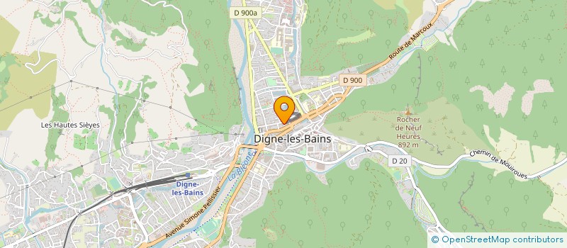 localisation de l'entreprise SYNDICAT DE COPROPRIETAIRES CI 38/40 ALLEE DES FONTAINIERS à DIGNE-LES-BAINS