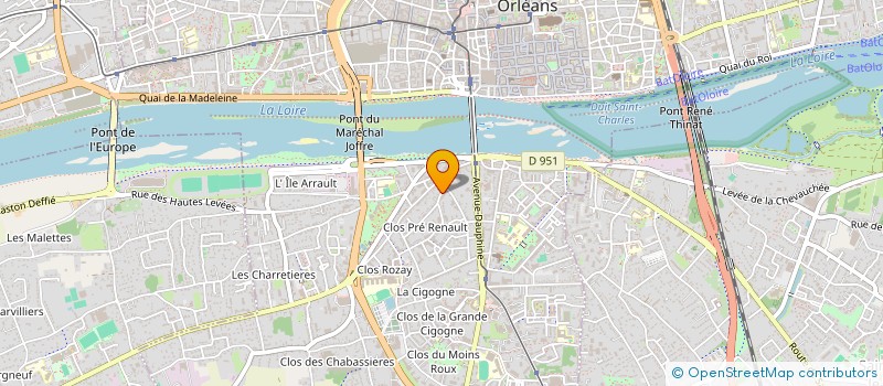 localisation de l'entreprise SYNDICAT DE COPROPRIETAIRES CLOS ROZE à ORLEANS