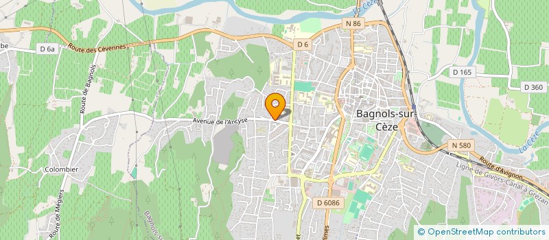 localisation de l'entreprise SYNDICAT DE COPROPRIETAIRES DE L ALIZE BATIMENT B  BAGNOLS-SUR-CEZE