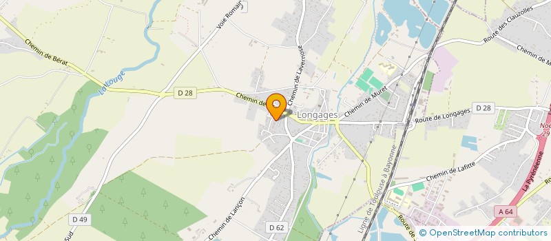 localisation de l'entreprise SYNDICAT DE COPROPRIETAIRES DE LA RESIDENCE LES JARDINS DES CINQ CHATEAUX  LONGAGES