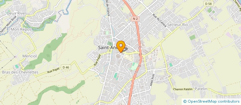 localisation de l'entreprise SYNDICAT DE COPROPRIETAIRES DE LA RESIDENCE LES PALMIERS à SAINT-ANDRE