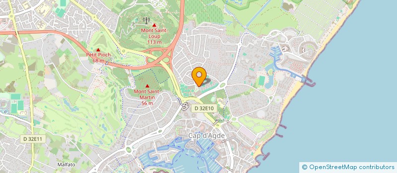 localisation de l'entreprise SYNDICAT DE COPROPRIETAIRES DE LA RESIDENCE TENNIS VILLAGE  AGDE