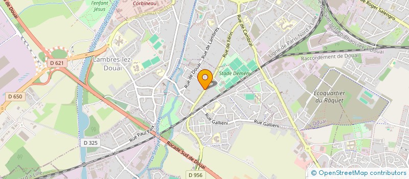 localisation de l'entreprise SYNDICAT DE COPROPRIETAIRES DU 70 B R DE LA REPUBLIQUE  LAMBRES-LEZ-DOUAI