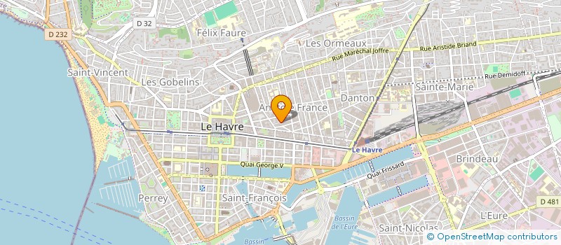 localisation de l'entreprise SYNDICAT DE COPROPRIETAIRES FAURE à LE HAVRE