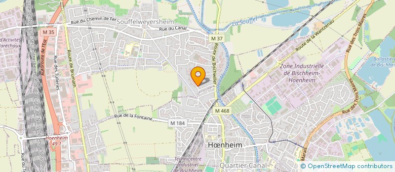 localisation de l'entreprise SYNDICAT DE COPROPRIETAIRES HANSI  SOUFFELWEYERSHEIM