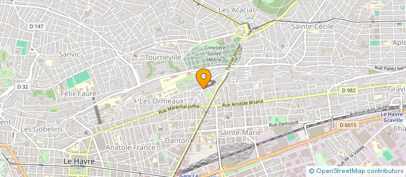 localisation de l'entreprise SYNDICAT DE COPROPRIETAIRES HORIZONS F à LE HAVRE