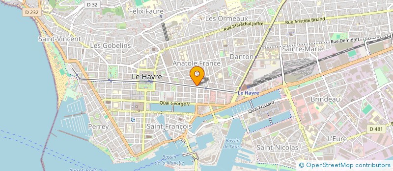 localisation de l'entreprise SYNDICAT DE COPROPRIETAIRES ILOT S 85 à LE HAVRE