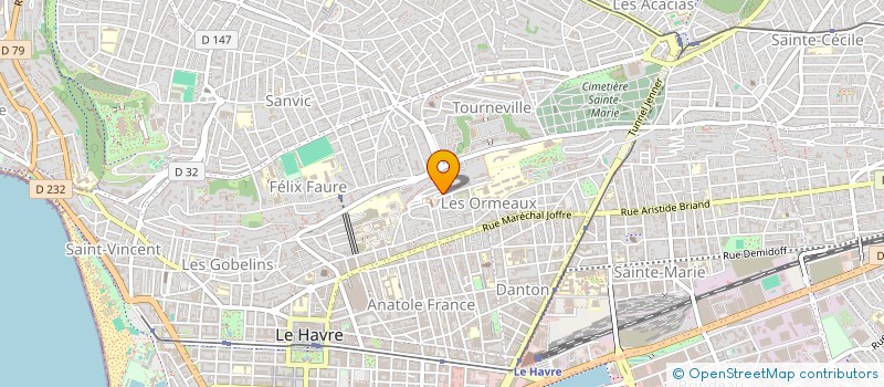 localisation de l'entreprise SYNDICAT DE COPROPRIETAIRES ILOT V52 à LE HAVRE