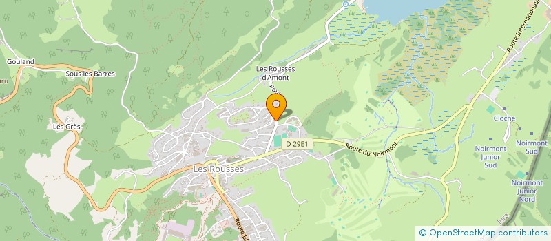 localisation de l'entreprise SYNDICAT DE COPROPRIETAIRES IMMEUBLE PERCE NEIGE  LES ROUSSES