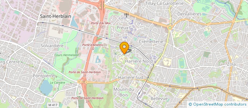 localisation de l'entreprise SYNDICAT DE COPROPRIETAIRES LA RABOTIERE  SAINT-HERBLAIN