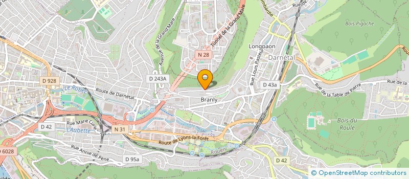 localisation de l'entreprise SYNDICAT DE COPROPRIETAIRES LE PLEIN SUD  DARNETAL