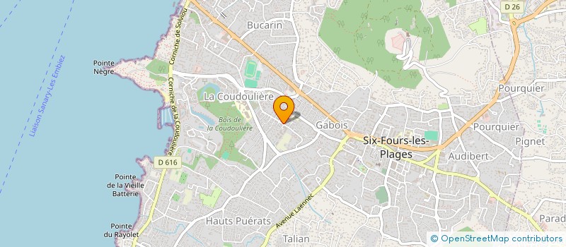 localisation de l'entreprise SYNDICAT DE COPROPRIETAIRES LES BASTIDES DE FILLOL à SIX-FOURS-LES-PLAGES