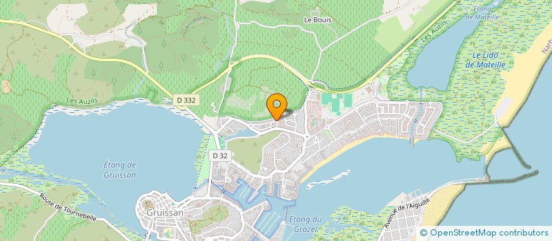 localisation de l'entreprise SYNDICAT DE COPROPRIETAIRES MINERVE ASTERIDES  GRUISSAN