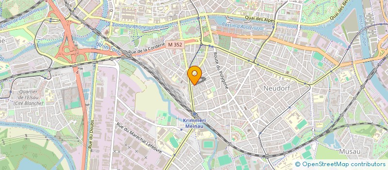 localisation de l'entreprise SYNDICAT DE COPROPRIETAIRES MULHOUSE à STRASBOURG