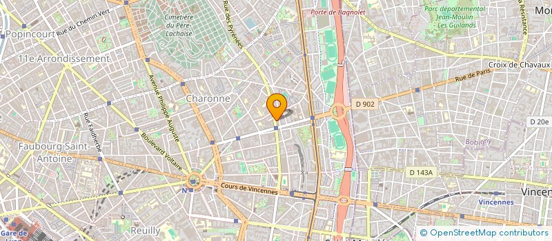 localisation de l'entreprise SYNDICAT DE COPROPRIETAIRES PYRENEES  PARIS