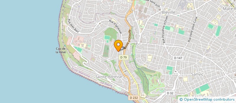 localisation de l'entreprise SYNDICAT DE COPROPRIETAIRES RES MANOIR  SAINTE-ADRESSE