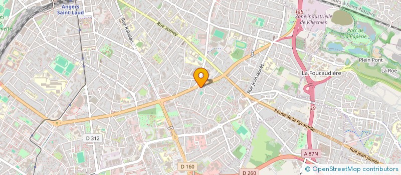 localisation de l'entreprise SYNDICAT DE COPROPRIETAIRES RESIDENCE 1-3 RUE DU VIVIER à ANGERS