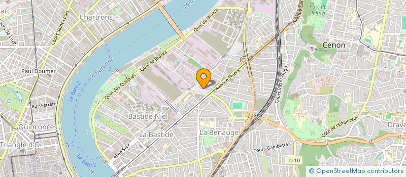 localisation de l'entreprise SYNDICAT DE COPROPRIETAIRES RESIDENCE LA BASTIDE  BORDEAUX