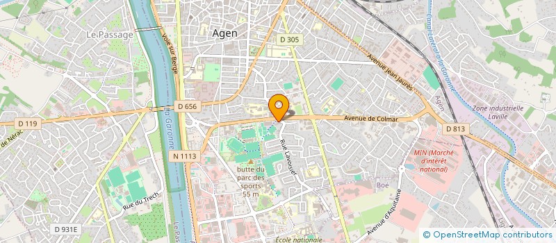 localisation de l'entreprise SYNDICAT DE COPROPRIETAIRES RESIDENCE LES JARDINS DE LA PALME  AGEN