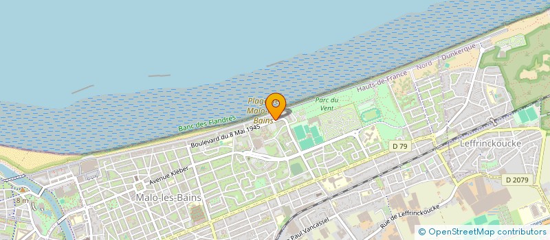 localisation de l'entreprise SYNDICAT DE COPROPRIETAIRES RESIDENCE SCALAIRE à DUNKERQUE