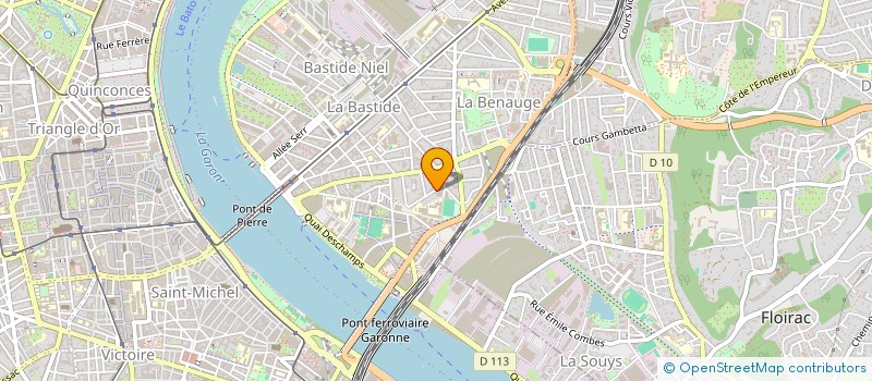 localisation de l'entreprise SYNDICAT DE COPROPRIETAIRES RESIDENCE STUDENT HALL  BORDEAUX