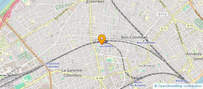 localisation de l'entreprise SYNDICAT DE COPROPRIETE  LA GARENNE-COLOMBES