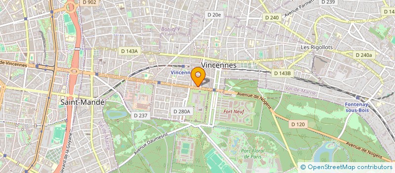 localisation de l'entreprise SYNDICAT DE COPROPRIETE à VINCENNES