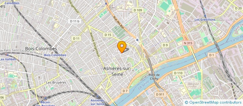 localisation de l'entreprise SYNDICAT DE COPROPRIETE  ASNIERES-SUR-SEINE