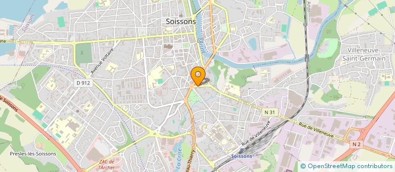 localisation de l'entreprise SYNDICAT DE COPROPRIETE 1 AV DE REIMS à SOISSONS