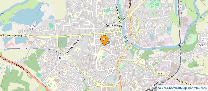 localisation de l'entreprise SYNDICAT DE COPROPRIETE 1 BIS AVENUE DE LAON à SOISSONS