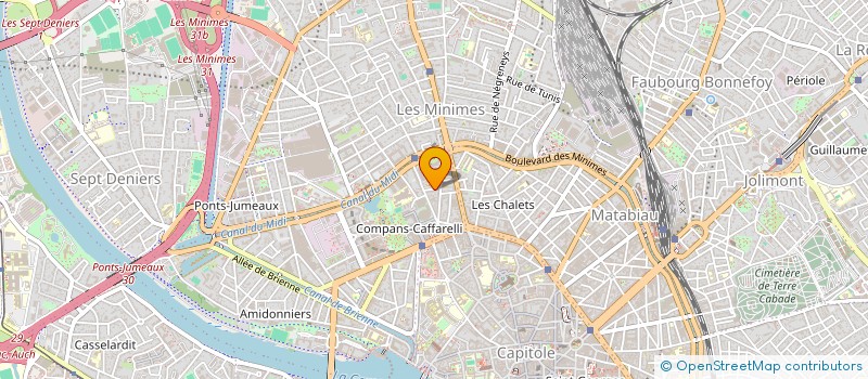 localisation de l'entreprise SYNDICAT DE COPROPRIETE 12 R DE LA PAIX  TOULOUSE