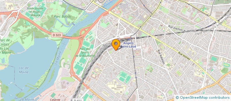 localisation de l'entreprise SYNDICAT DE COPROPRIETE 13 RUE EBLE à ANGERS
