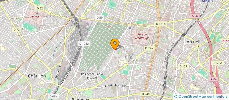 localisation de l'entreprise SYNDICAT DE COPROPRIETE 195 R H.RAVERA à BAGNEUX