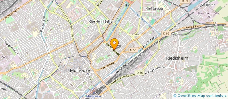 localisation de l'entreprise SYNDICAT DE COPROPRIETE 2 RUE DE BATTENHEIM  MULHOUSE