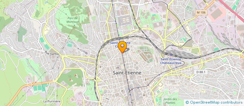 localisation de l'entreprise SYNDICAT DE COPROPRIETE 24 RUE CHARLES DE GAULLE  SAINT-ETIENNE