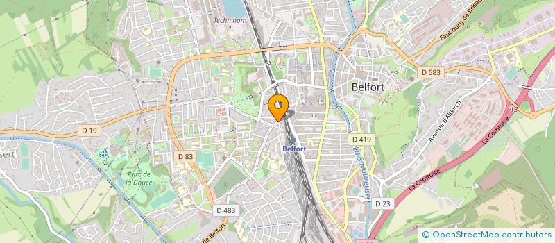localisation de l'entreprise SYNDICAT DE COPROPRIETE 24 RUE MICHELET à BELFORT