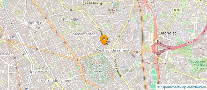 localisation de l'entreprise SYNDICAT DE COPROPRIETE 25-27 ORFILA  PARIS