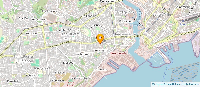 localisation de l'entreprise SYNDICAT DE COPROPRIETE 32 RUE D'ESPEREY  BREST