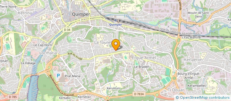 localisation de l'entreprise SYNDICAT DE COPROPRIETE  QUIMPER