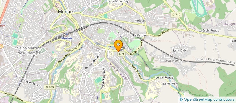 localisation de l'entreprise SYNDICAT DE COPROPRIETE à MORLAIX